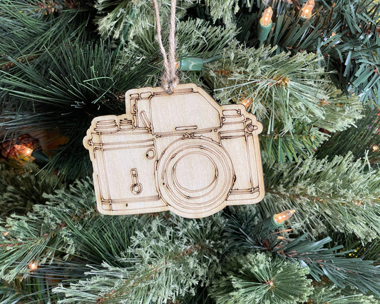 Vintage Camera Rustic Ornament