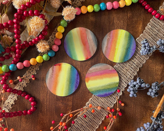 LGBTQ+ Pride Coasters Set of 4