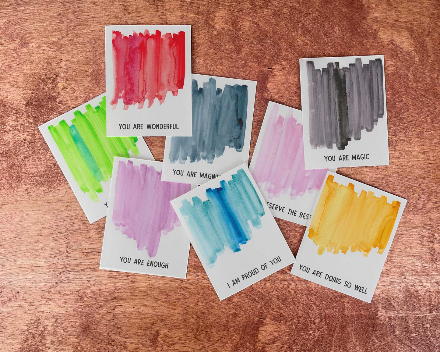Affirmations Greeting Cards - Set of 8