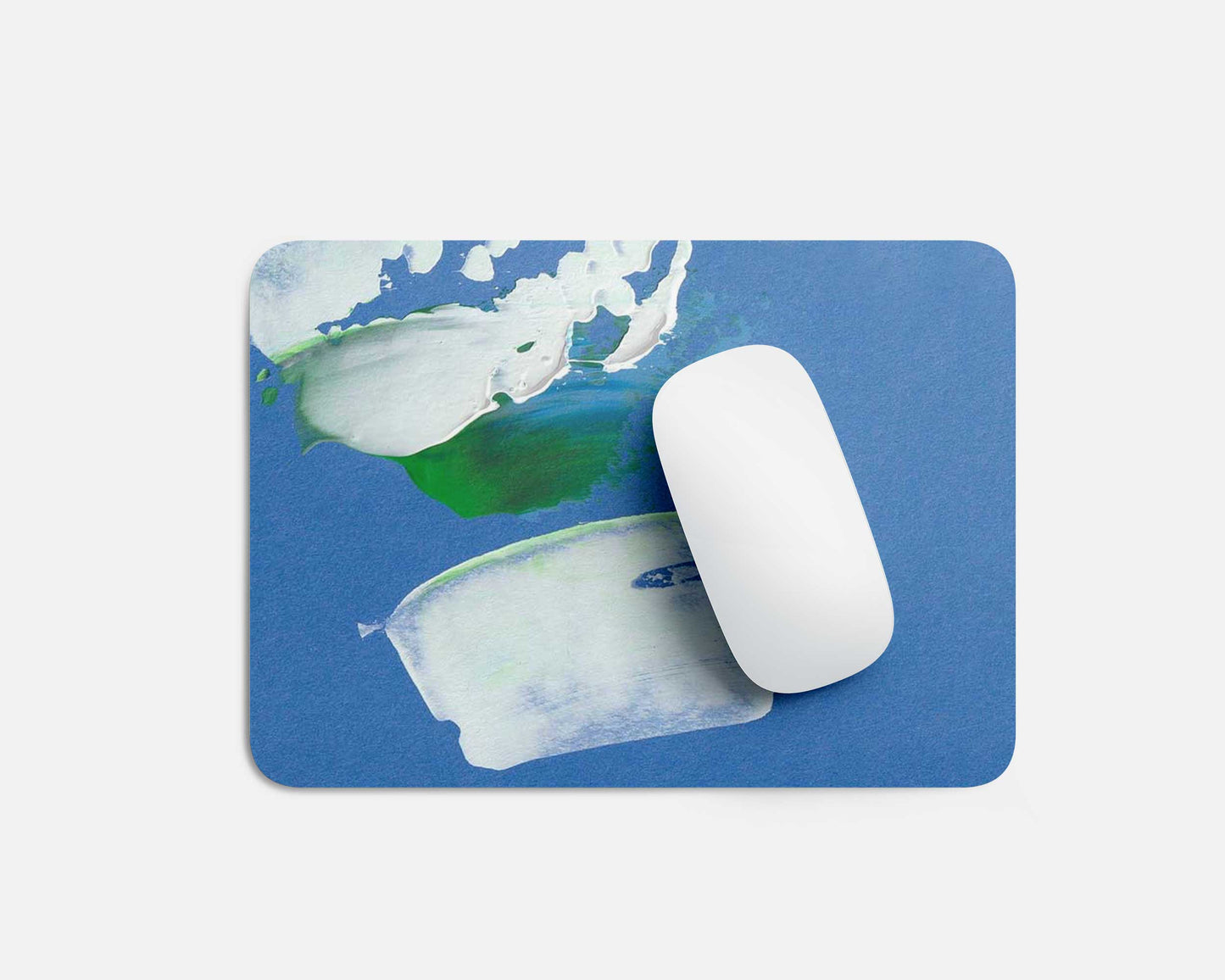 Blue & White Mousepad