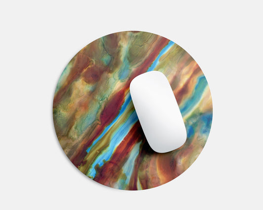 Brown & Blue Mousepad