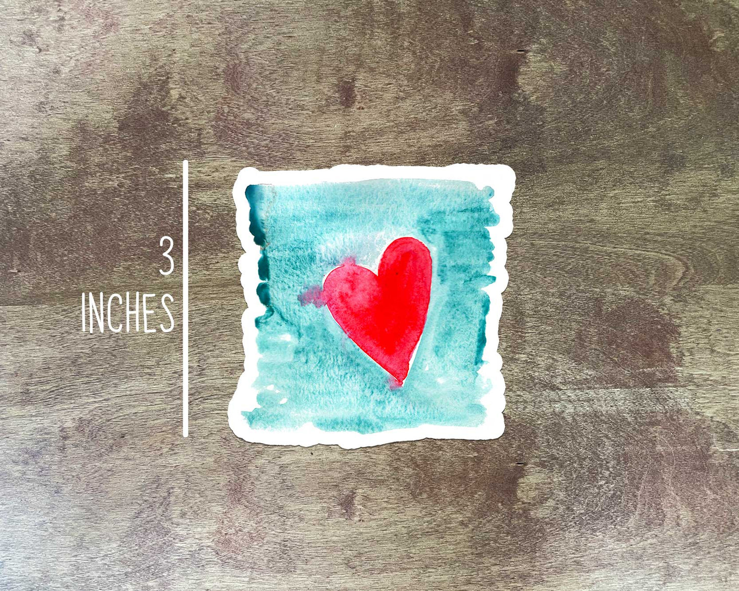 Painted Heart Sticker