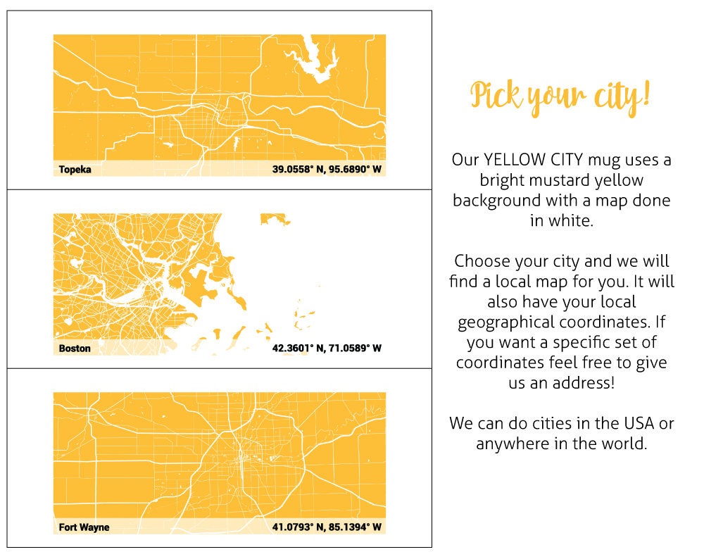 Personalized NAVY City Map Mug