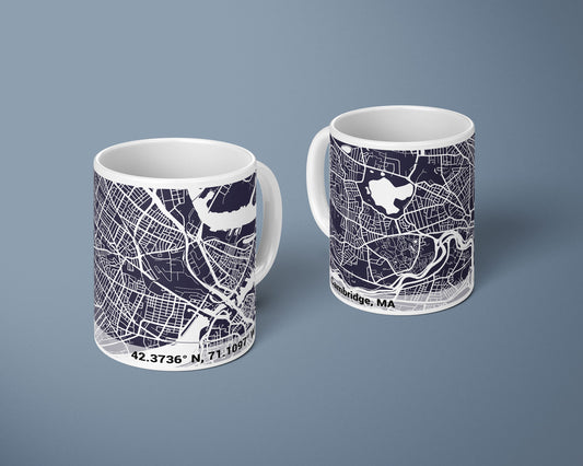 Personalized NAVY City Map Mug