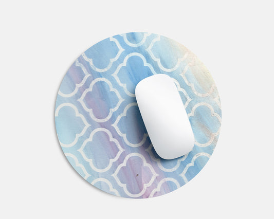 Pastel Rainbow Watercolor Mousepad