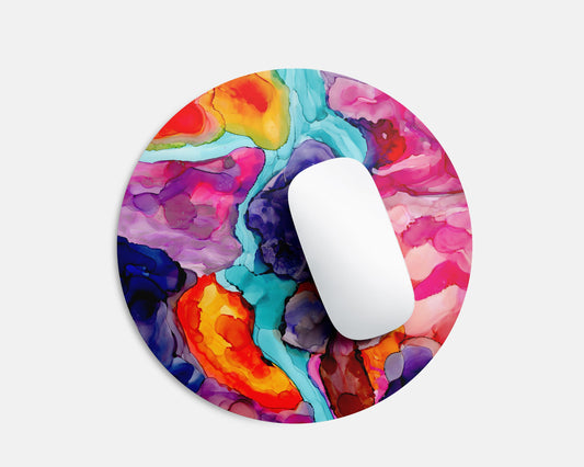 Pink & Teal Mousepad