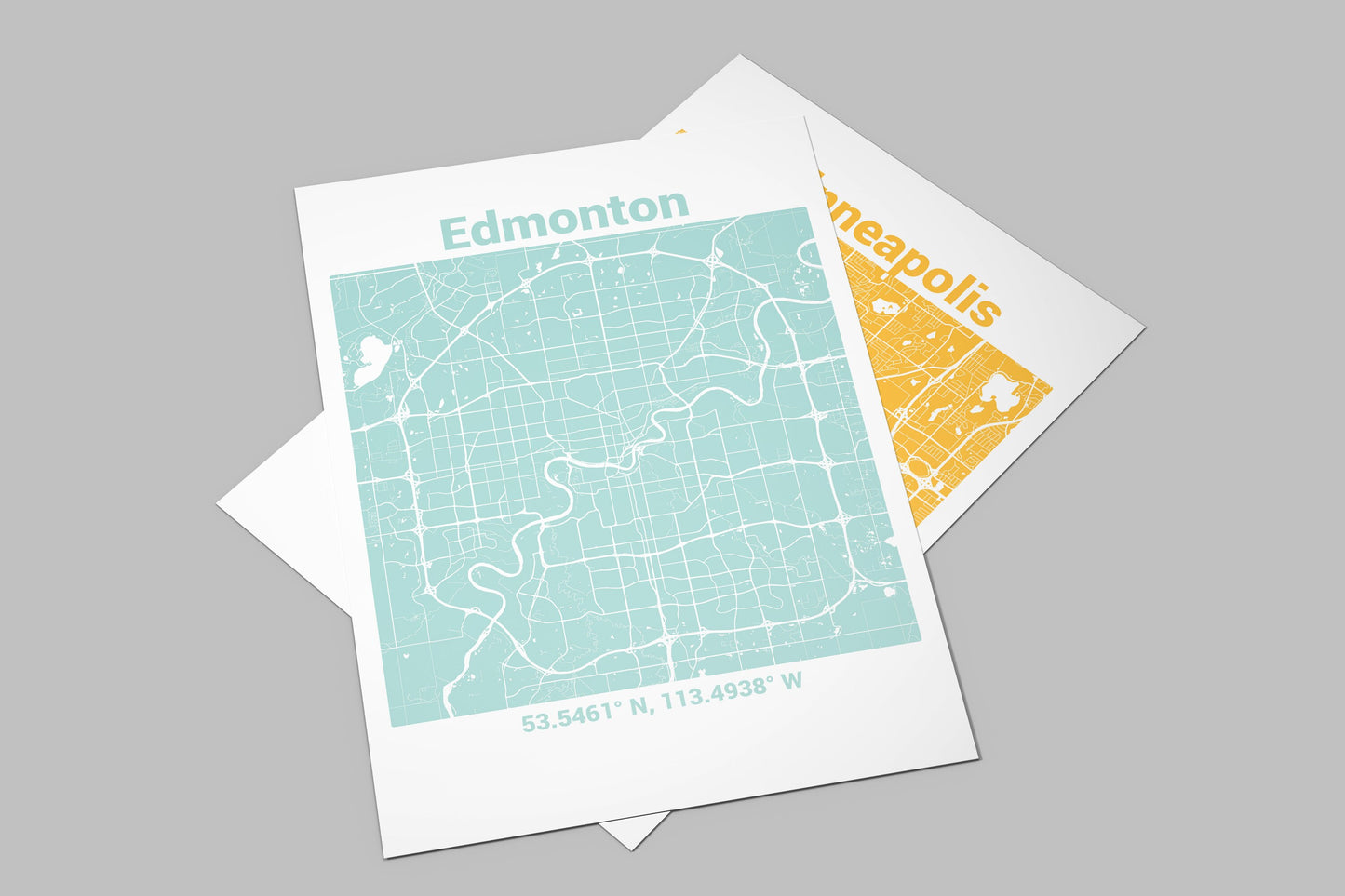 Personalized Map Poster Print