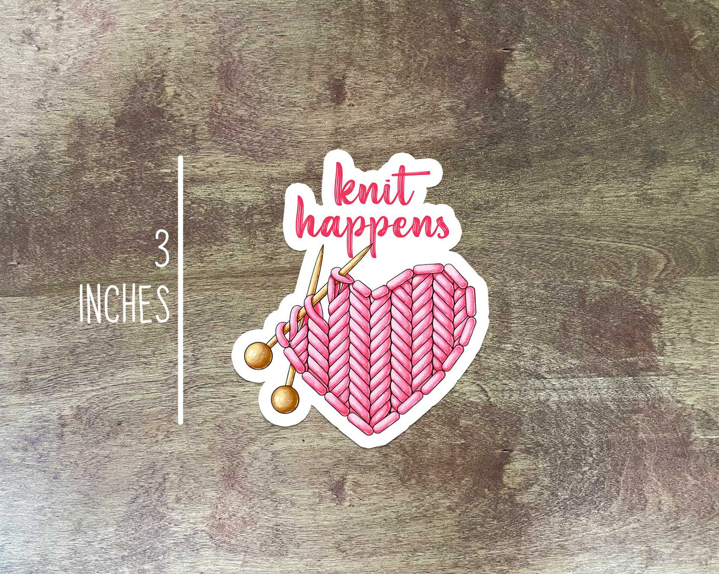 Knit Happens Sticker