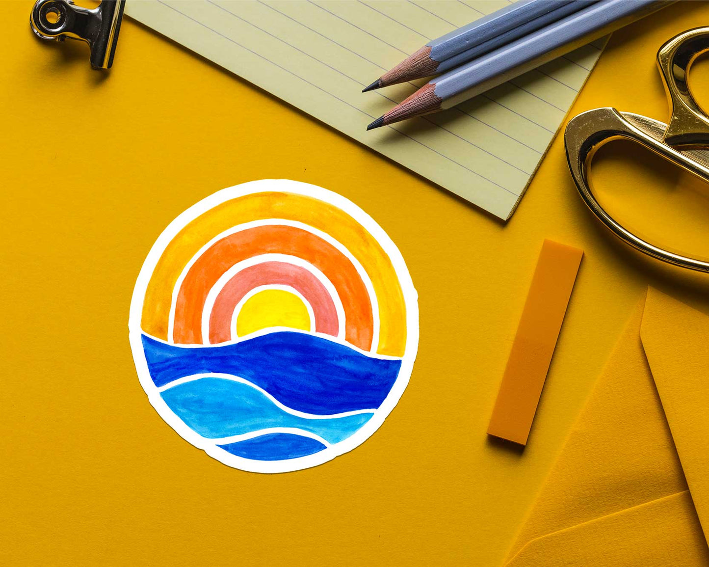 Sunset Sticker