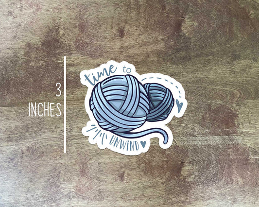 Time to Unwind Sticker