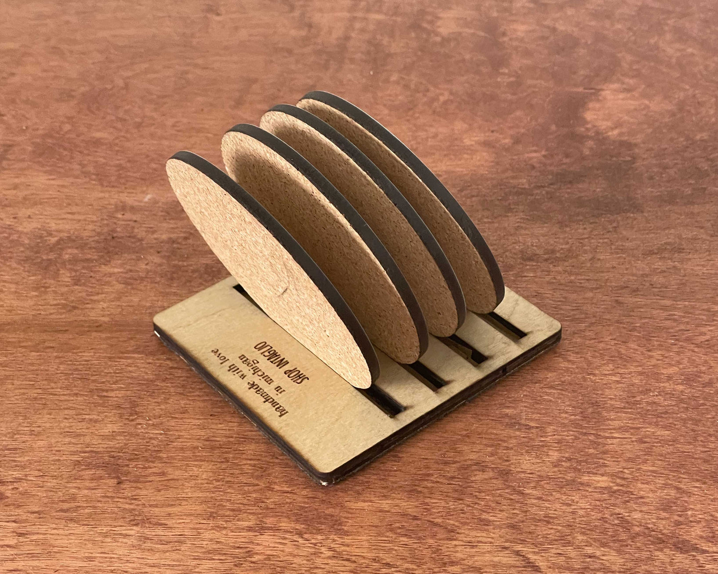 Olive Mod Abstract Coasters Set of 4