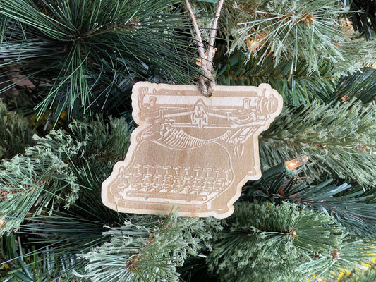 Vintage Typewriter Rustic Ornament