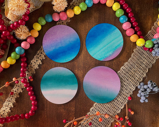 Cool Gradient Coasters Set of 4
