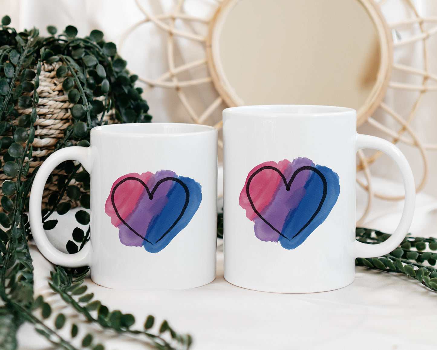Bisexual Hearts Coffee Mug