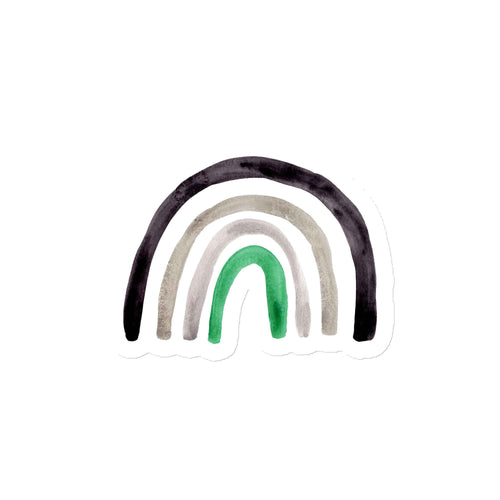 Agender No. 2 Magnet - Rainbow