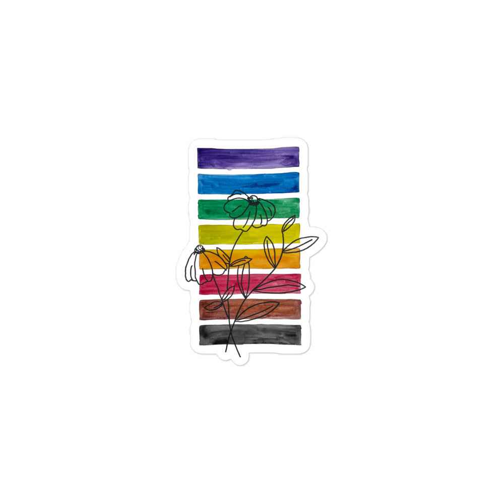 LGBTQ+ Sticker No. 15 - Flowers
