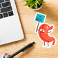 Stomach on Strike Sticker