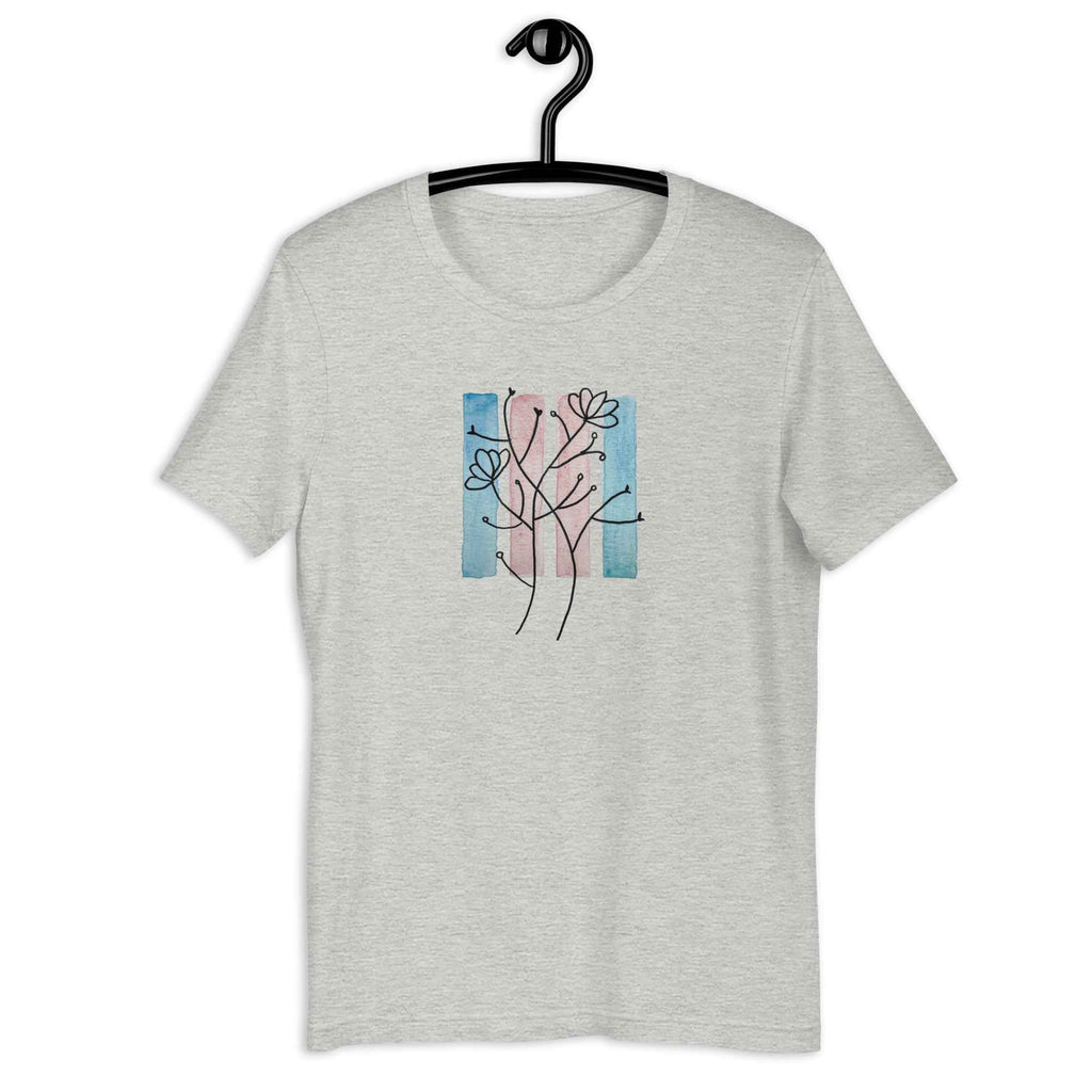 Transgender No. 9 Shirt - Floral Bars