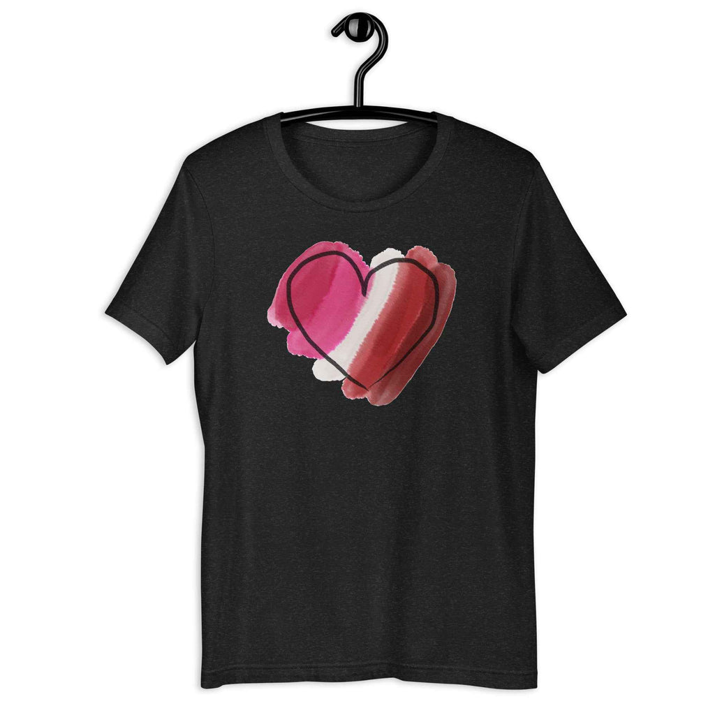 Lesbian No. 3 Shirt - Watercolour Heart
