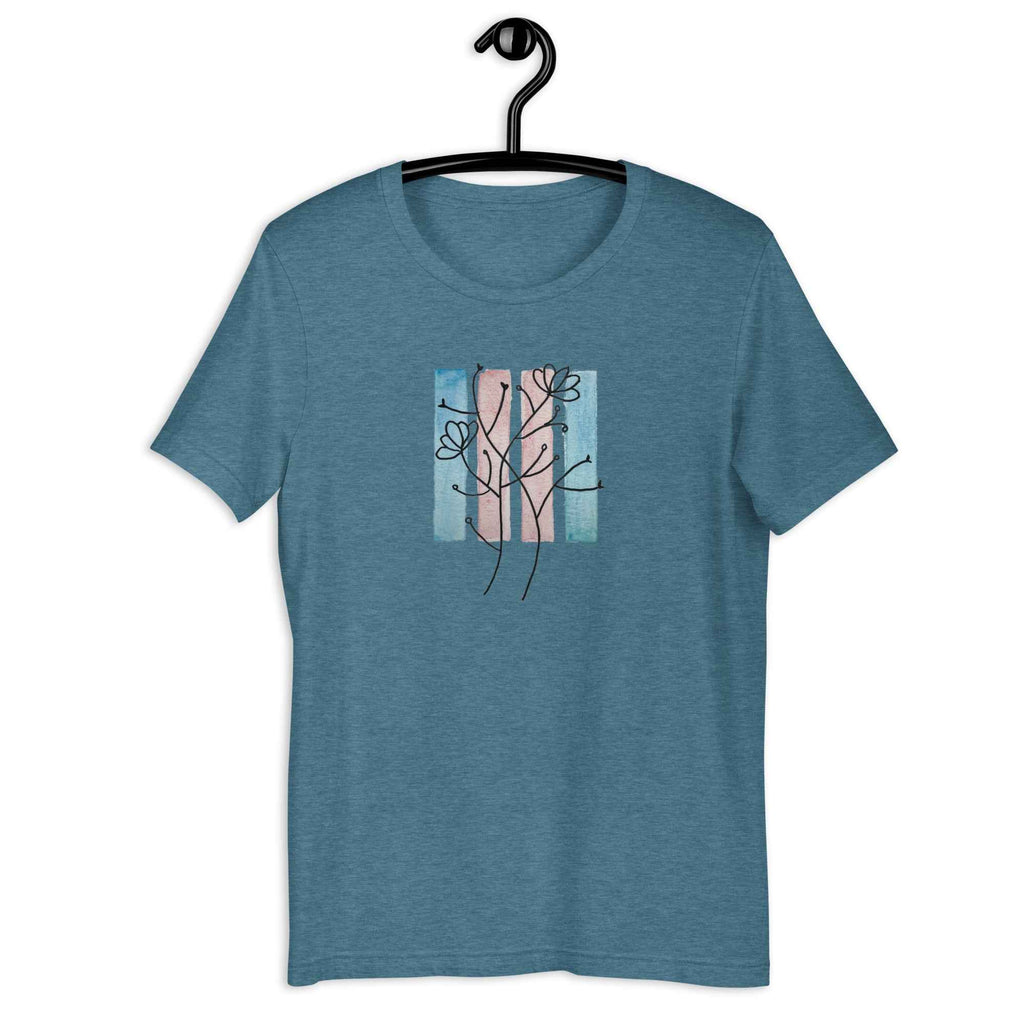 Transgender No. 9 Shirt - Floral Bars