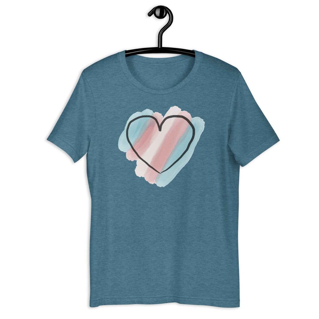 Transgender No. 10 Shirt - Watercolour Heart