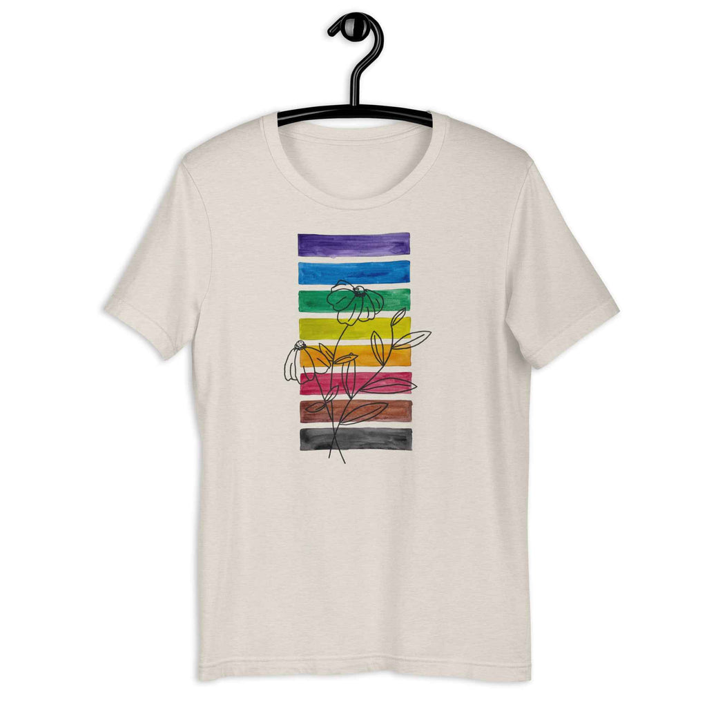 LGBTQ+ No. 15 Shirt - Floral Bars
