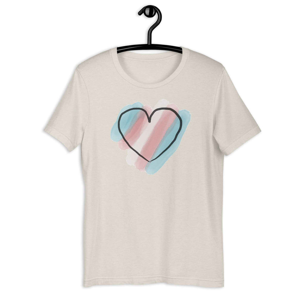 Transgender No. 10 Shirt - Watercolour Heart