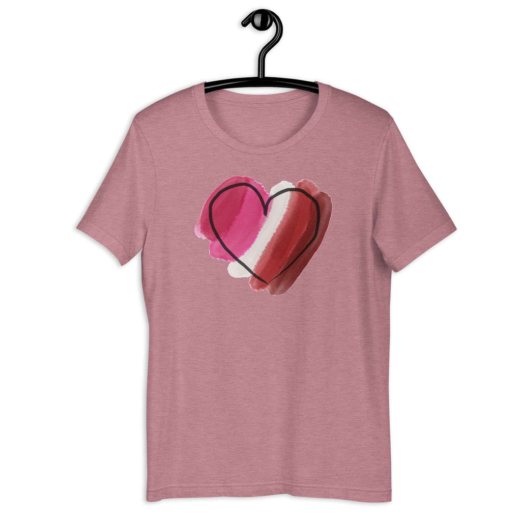 Lesbian No. 3 Shirt - Watercolour Heart