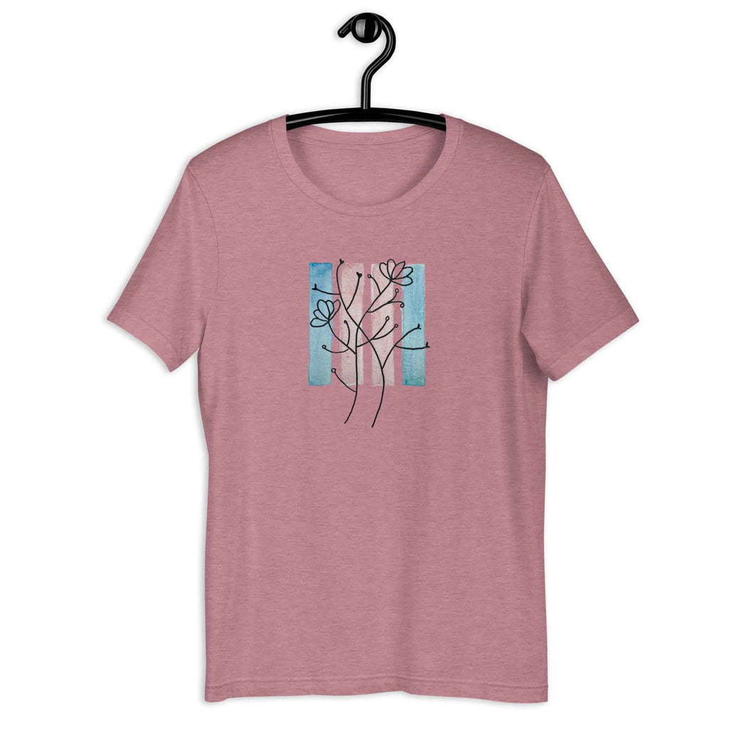 Transgender No. 9 Shirt - Floral Bars