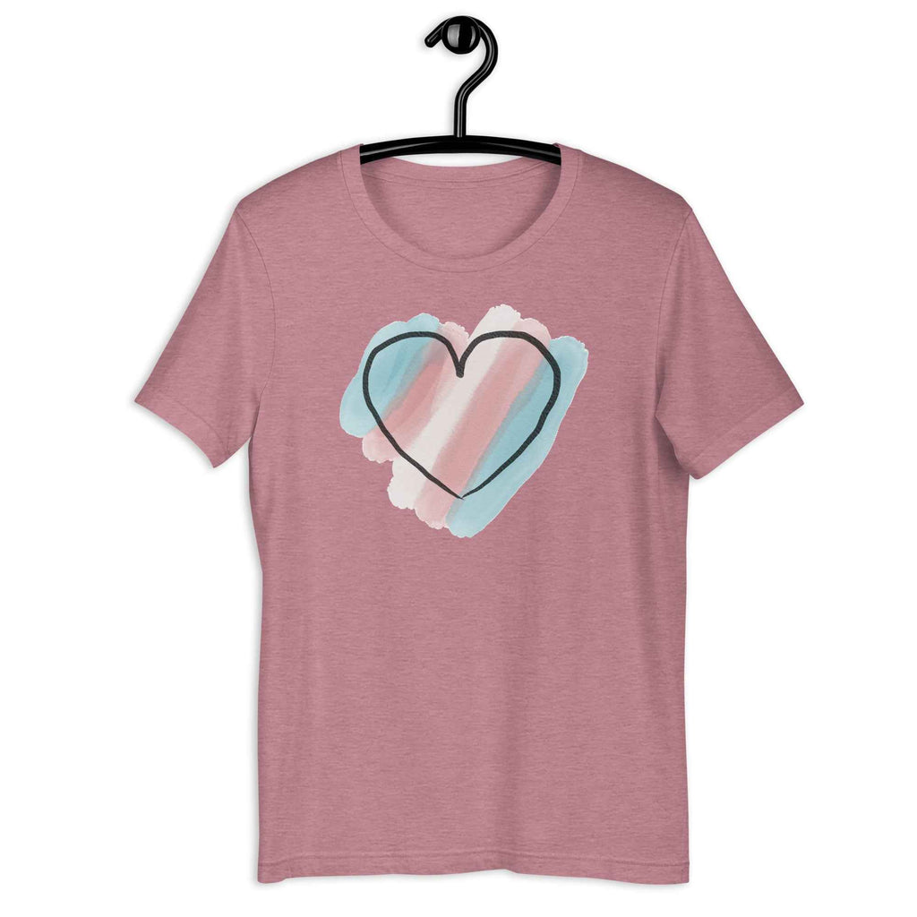 Transgender No. 10 Shirt - Watercolour Heart