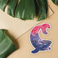 Bisexual Whale Sticker