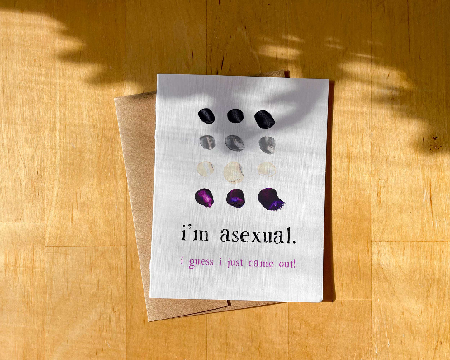 Asexual Coming Out Card