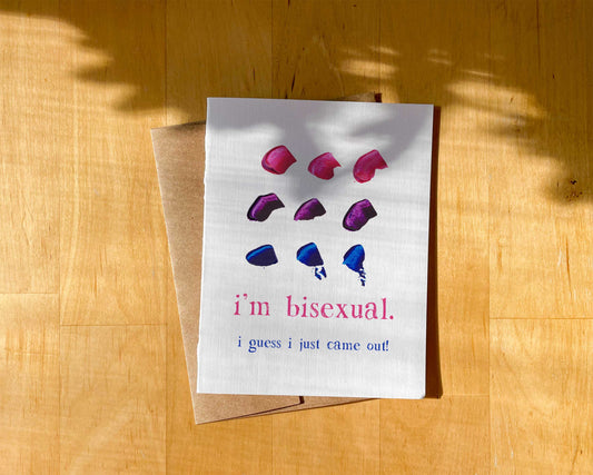 Bisexual Coming Out Card