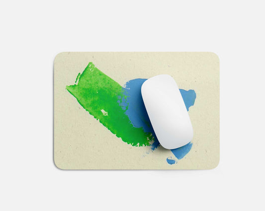 Blue & Green Mousepad