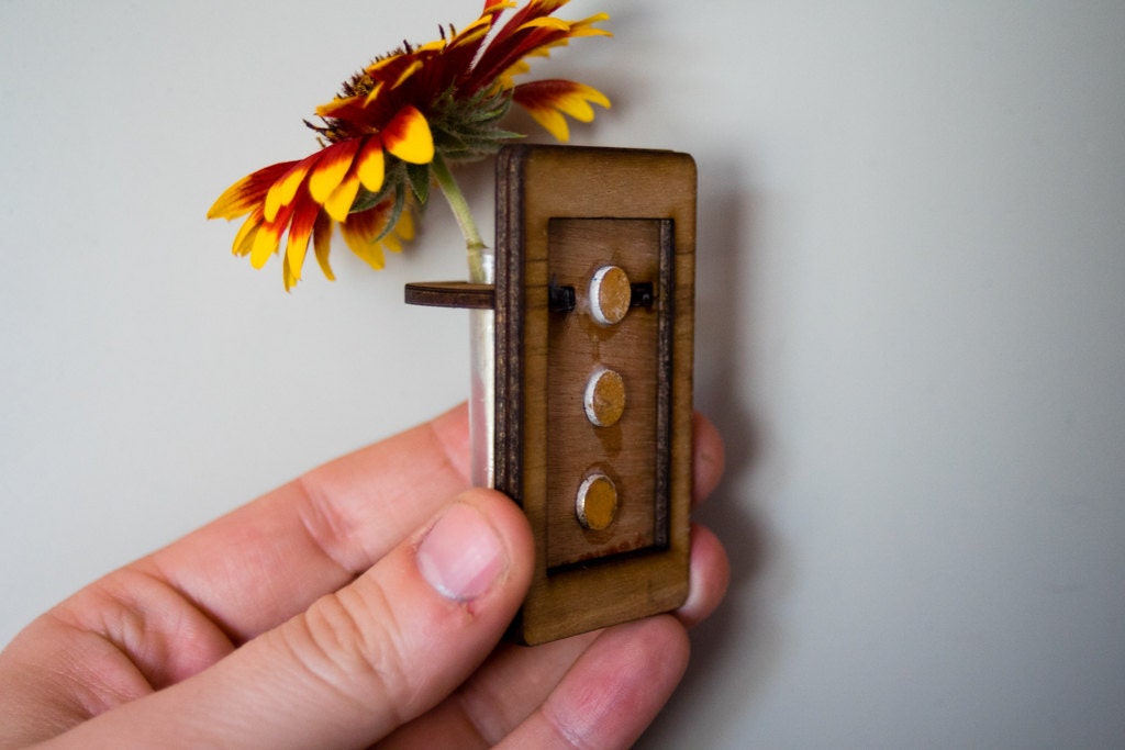 Magnetic Bud Vase - Test Tube Vase - Flower Vase - Office Vase - Tiny Vase - Office Decoration - Cubicle Decoration - Apartment Decor