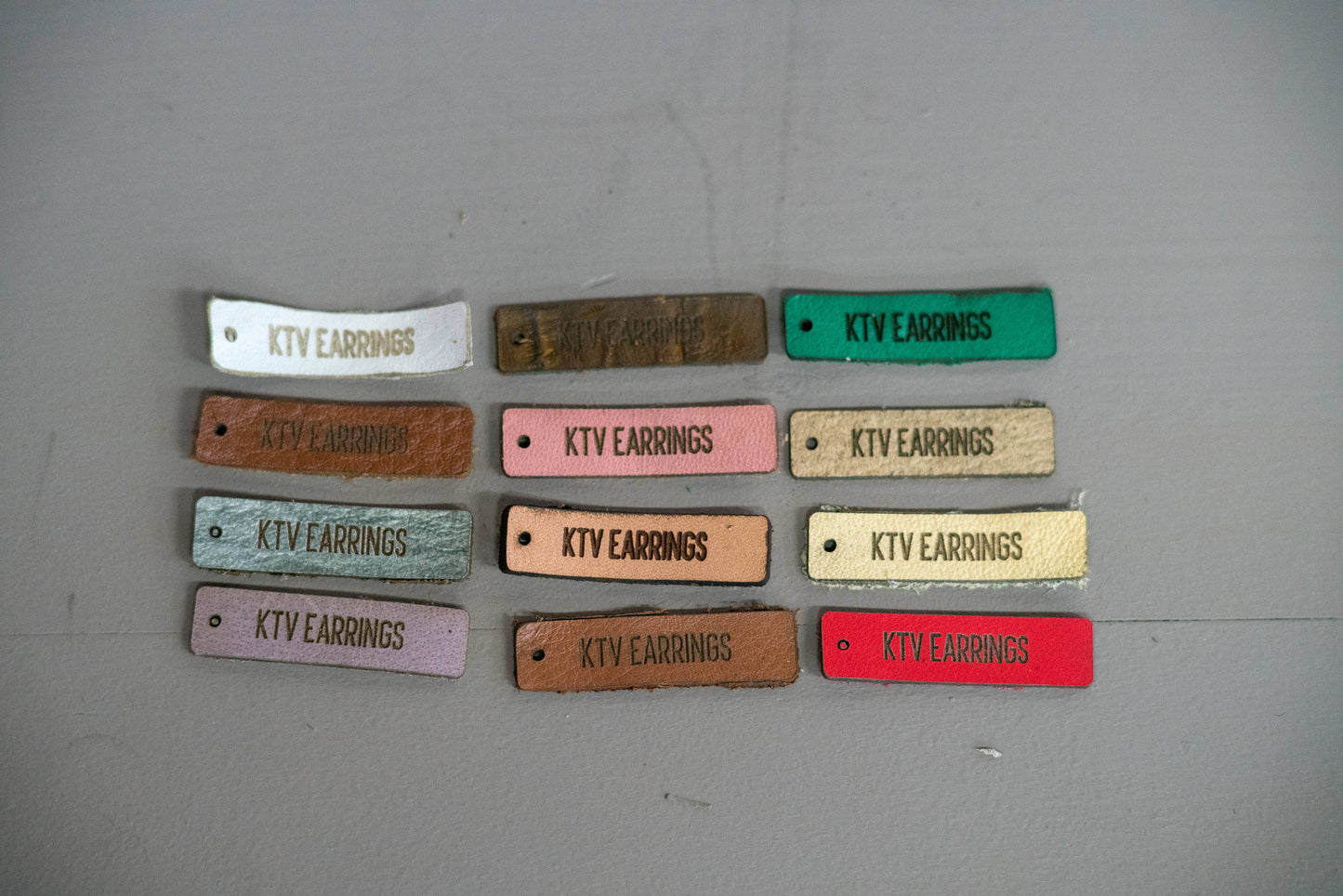 Jewelry Tags - Jewellery Tags - Necklace Tags - Hanging Tags - Leather tags - Garment Tags - Product Tags - Set of 12 - MEDIUM RECTANGLES