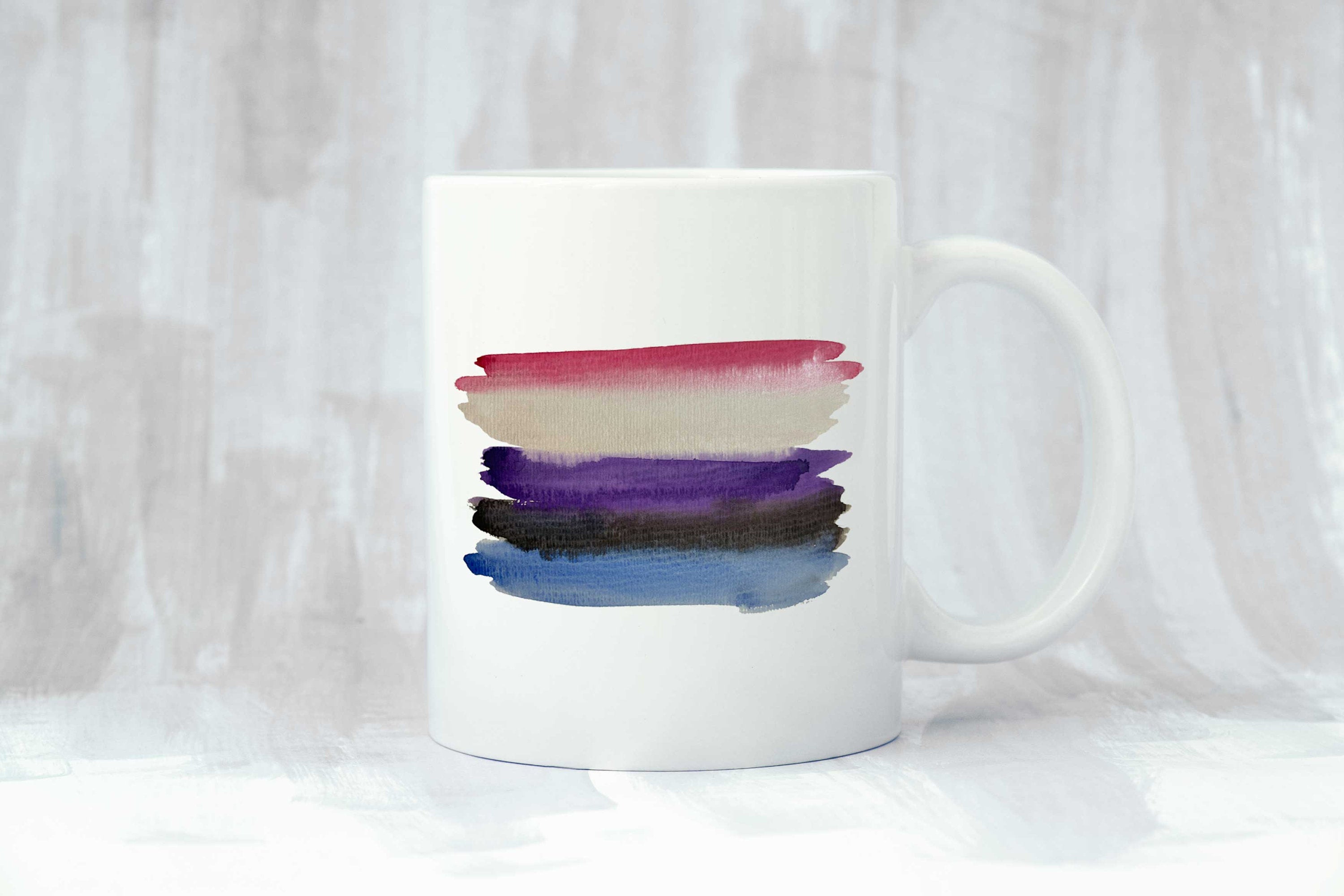 Genderfluid No. 5 Mug - Watercolour Wash