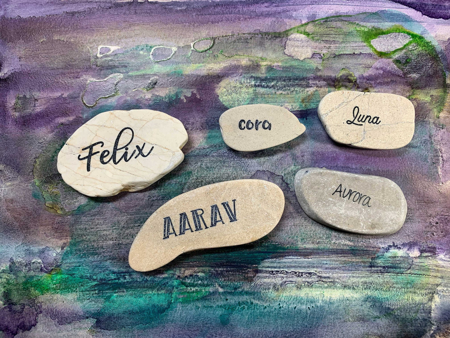 Personalized Name Stone Magnet