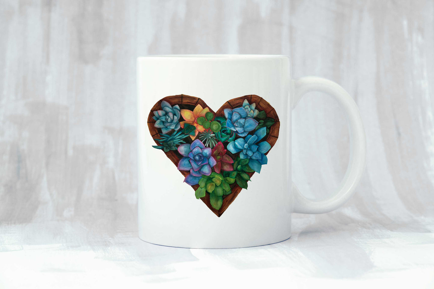Succulents in Love Coffee Mug