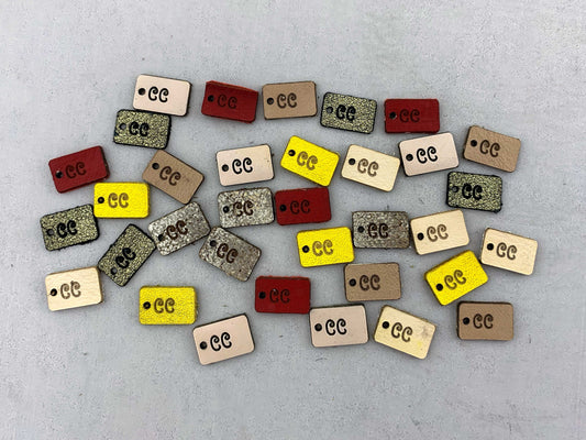Jewelry Tags - Small Initials