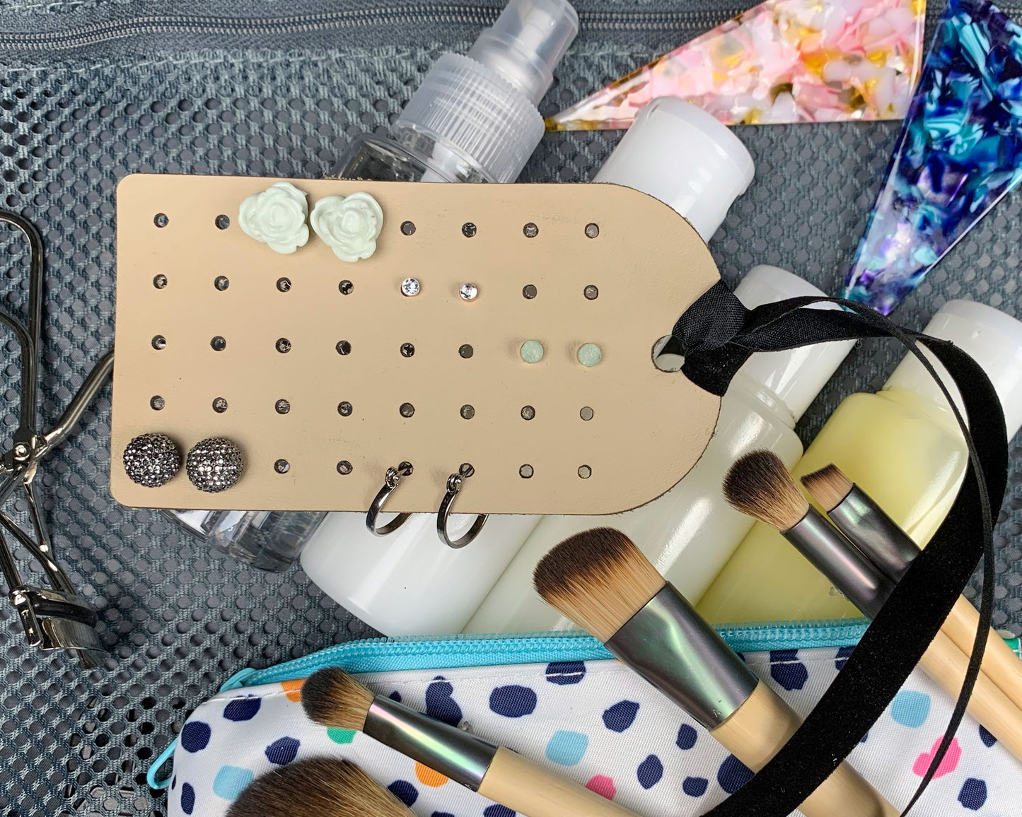 Portable Earring Organizer for Studs and Hoops