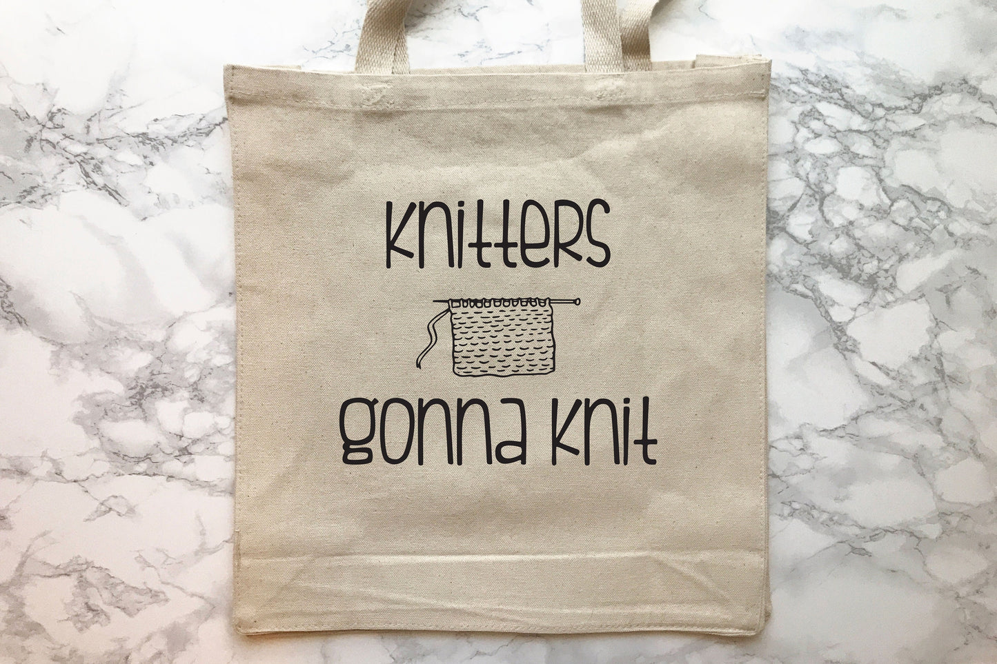 Knitters Gonna Knit Tote Bag