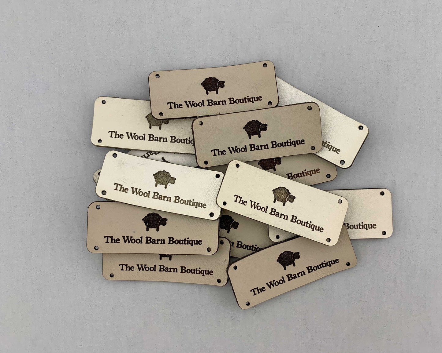 Leather Garment Tags - Large Rectangles