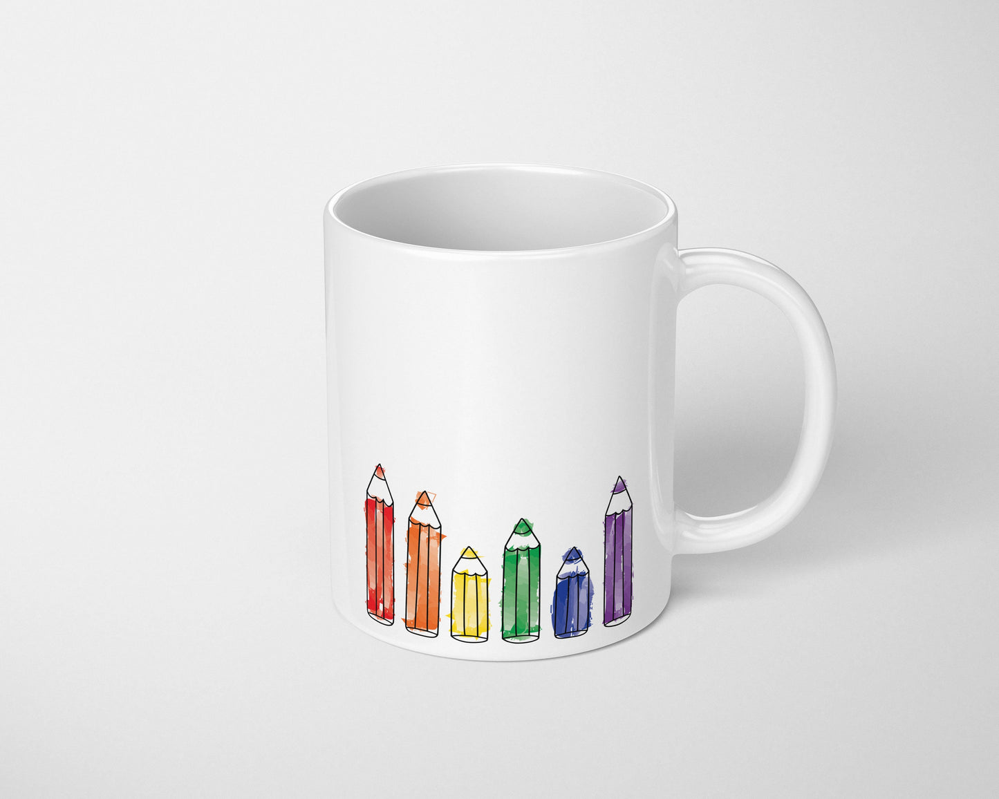 Rainbow Crayons Coffee Mug