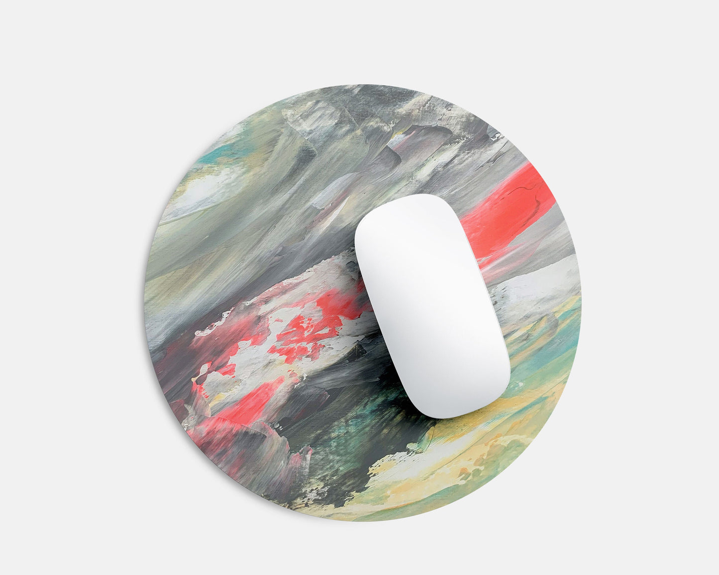 Pink and Grey Mousepad