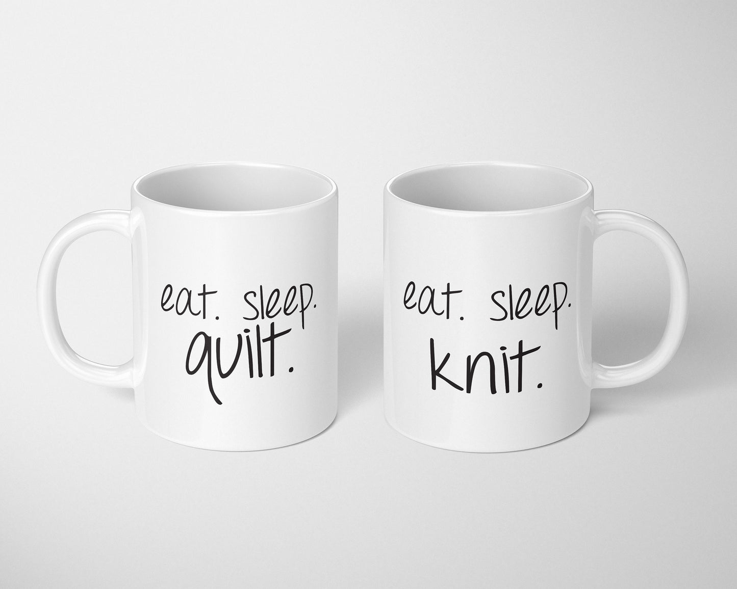 Eat, Sleep, Crochet (Knit, Quilt) Coffee Mug