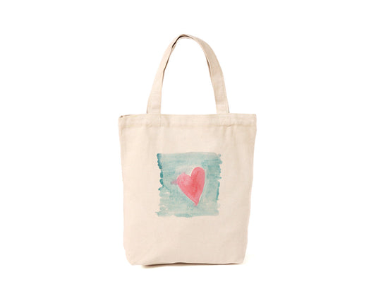 Painted Heart Tote Bag
