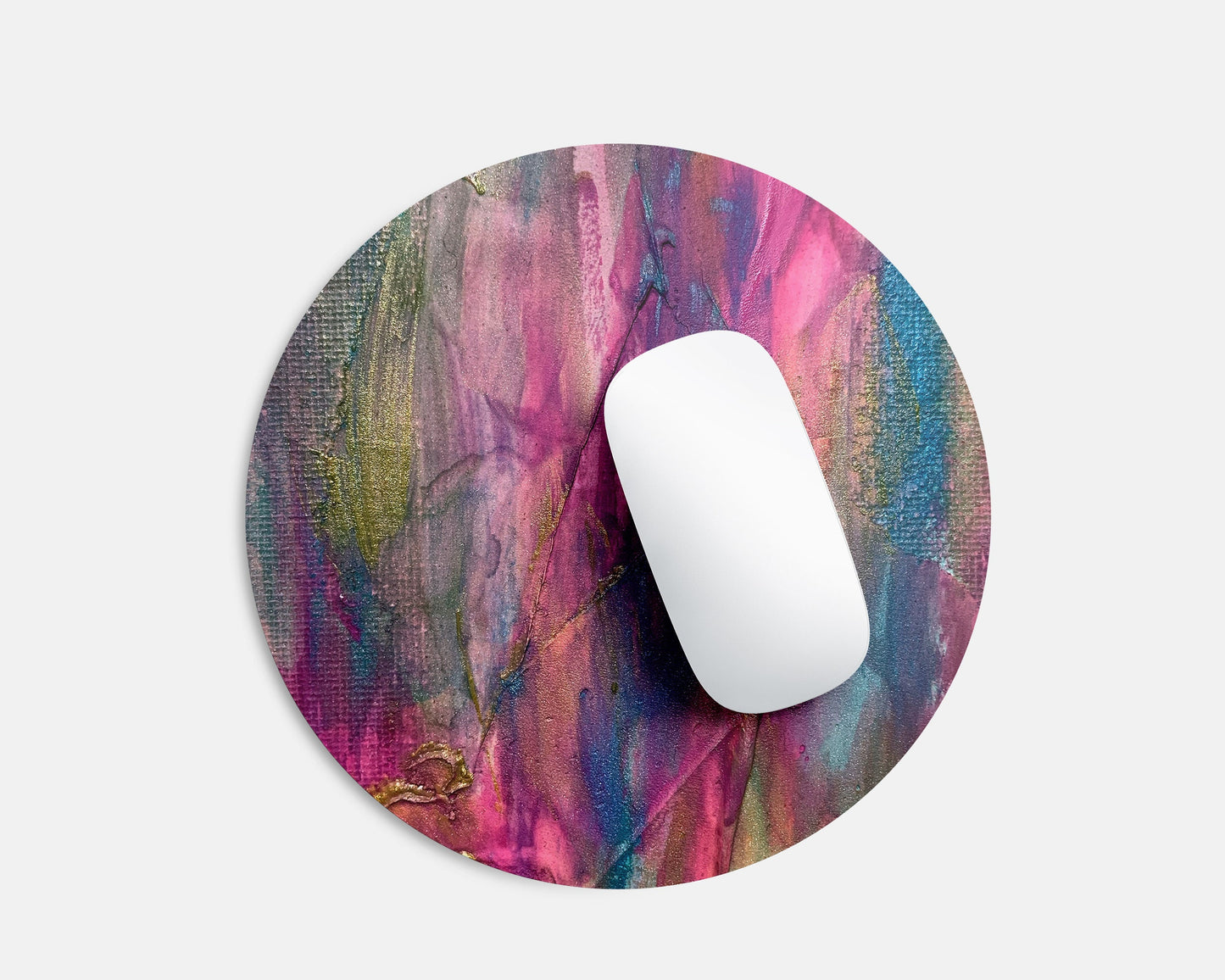 Pink and Turquoise Mousepad