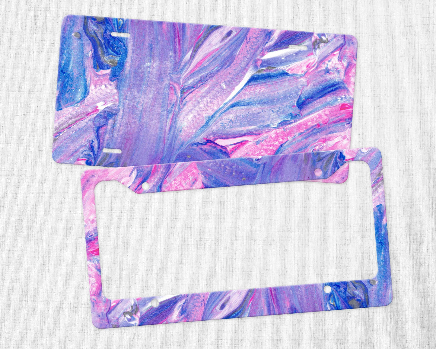 Bisexual Abstract License Plate
