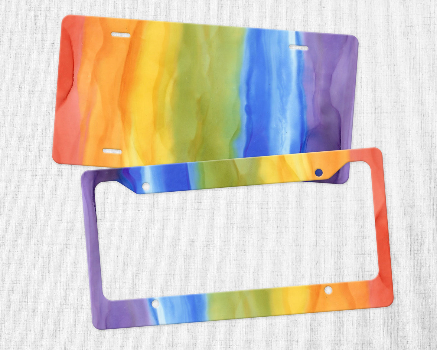 LGBTQ+ Abstract License Plate